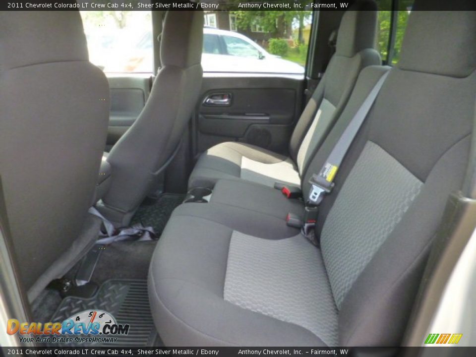 2011 Chevrolet Colorado LT Crew Cab 4x4 Sheer Silver Metallic / Ebony Photo #12