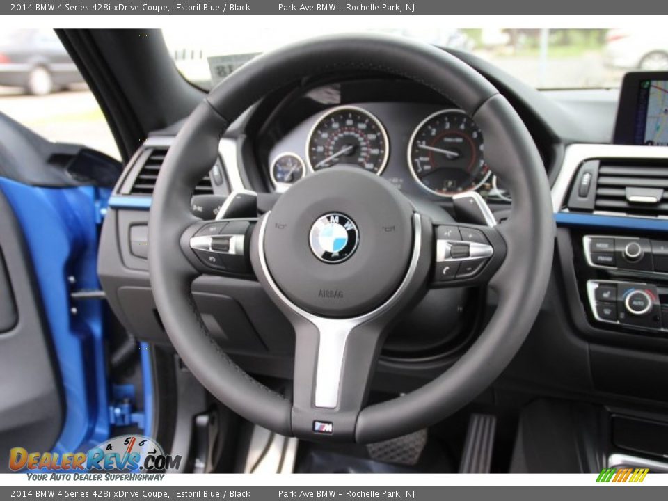 2014 BMW 4 Series 428i xDrive Coupe Steering Wheel Photo #17