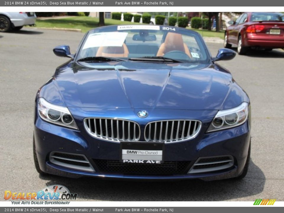2014 BMW Z4 sDrive35i Deep Sea Blue Metallic / Walnut Photo #8