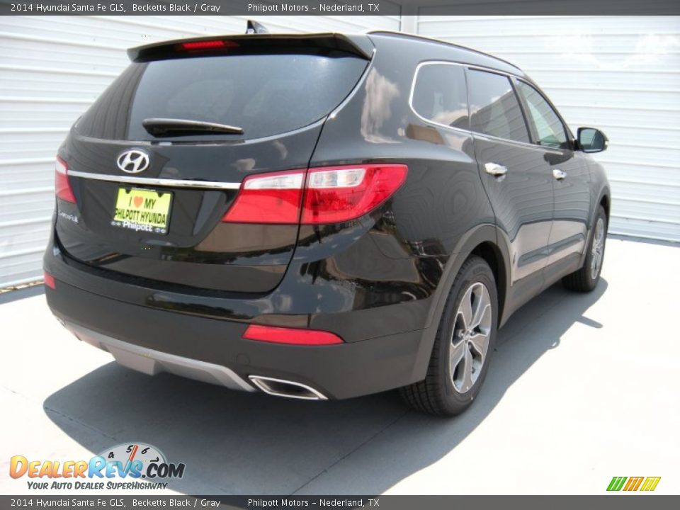 2014 Hyundai Santa Fe GLS Becketts Black / Gray Photo #4