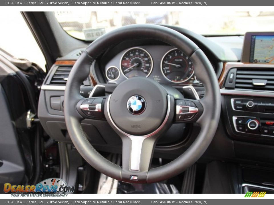 2014 BMW 3 Series 328i xDrive Sedan Steering Wheel Photo #16