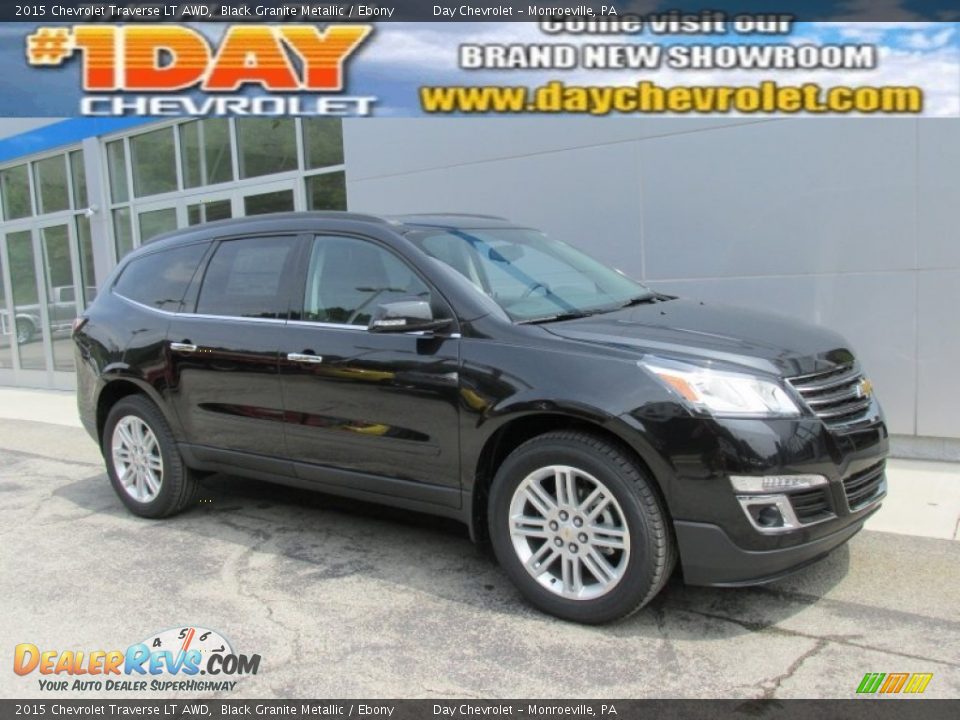2015 Chevrolet Traverse LT AWD Black Granite Metallic / Ebony Photo #1