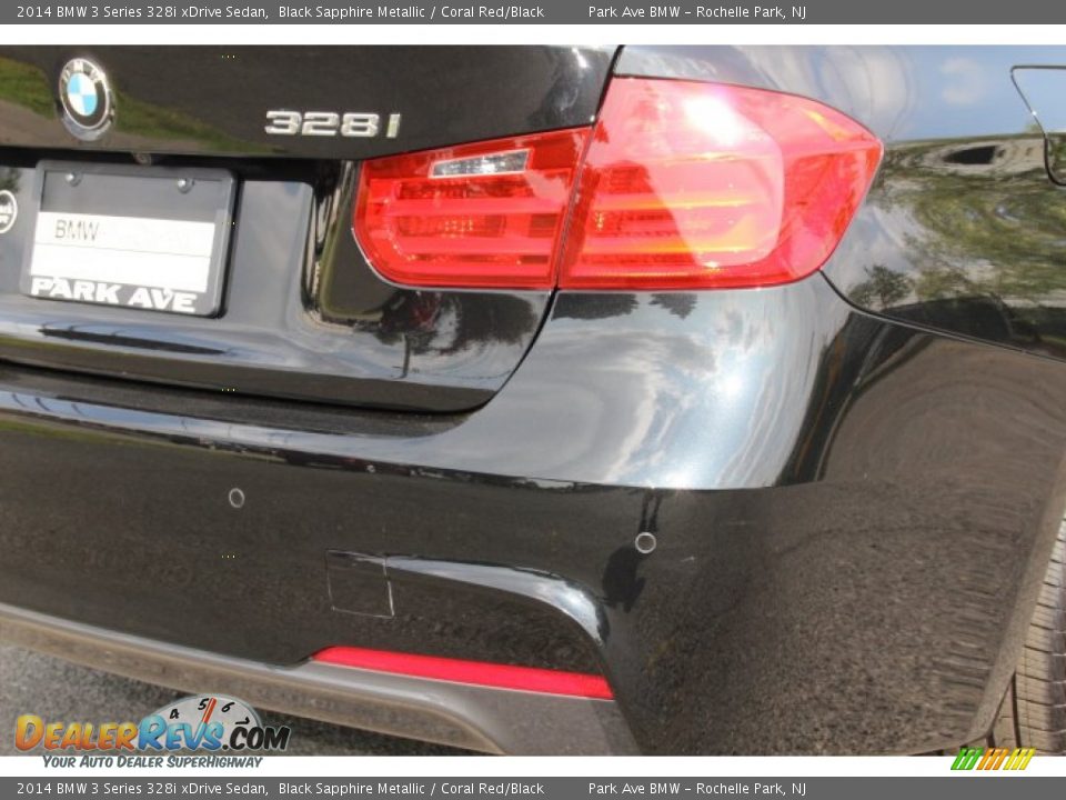 2014 BMW 3 Series 328i xDrive Sedan Black Sapphire Metallic / Coral Red/Black Photo #21
