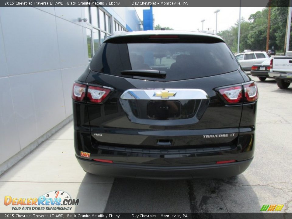 2015 Chevrolet Traverse LT AWD Black Granite Metallic / Ebony Photo #5