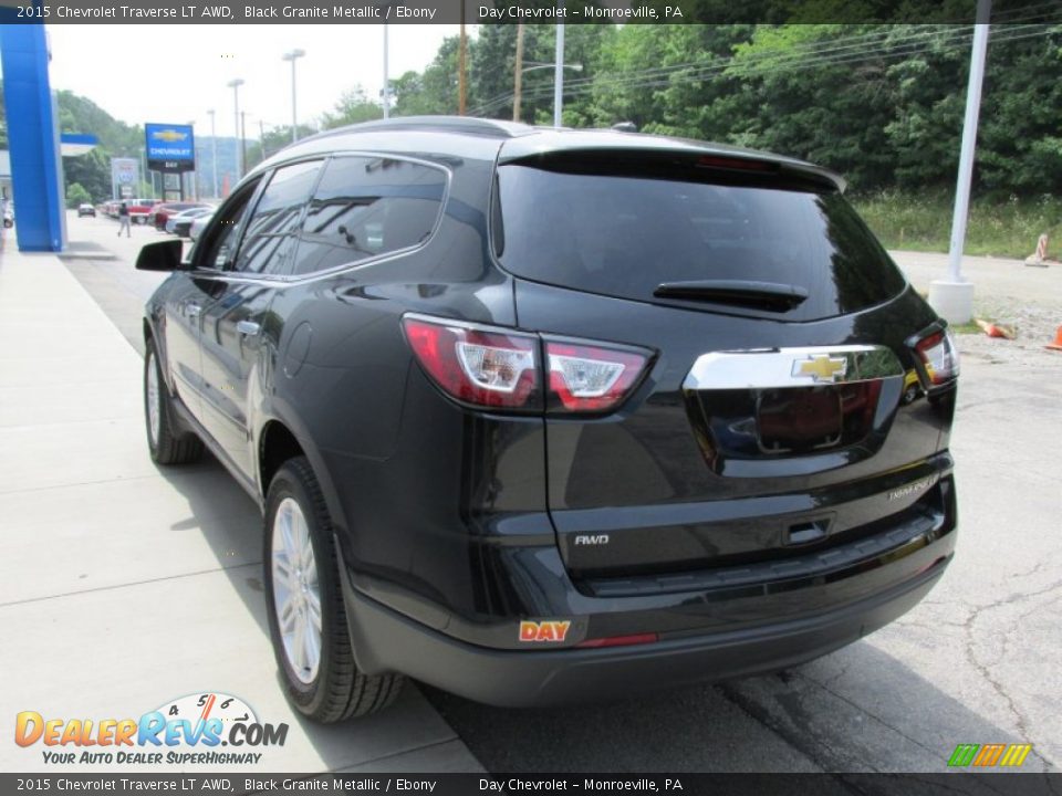 2015 Chevrolet Traverse LT AWD Black Granite Metallic / Ebony Photo #6