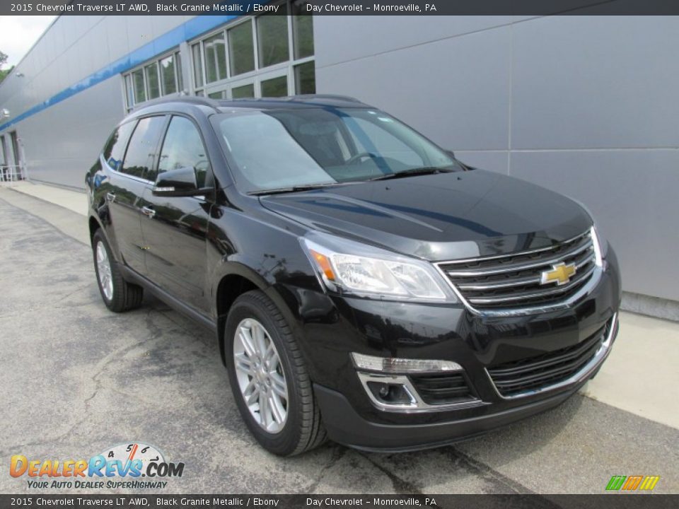 2015 Chevrolet Traverse LT AWD Black Granite Metallic / Ebony Photo #10