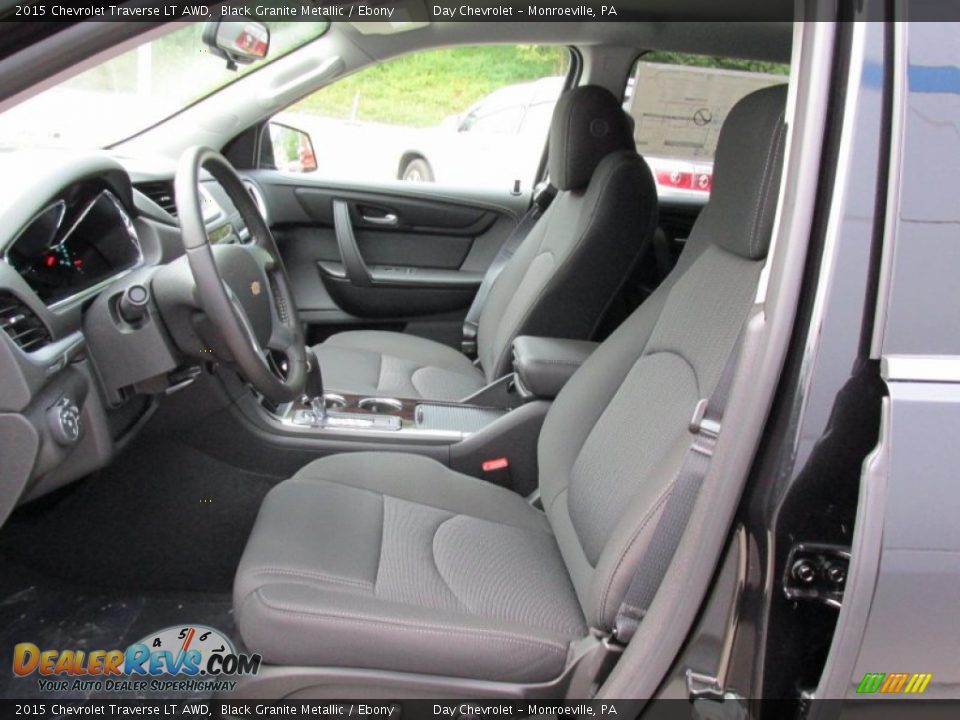 2015 Chevrolet Traverse LT AWD Black Granite Metallic / Ebony Photo #12