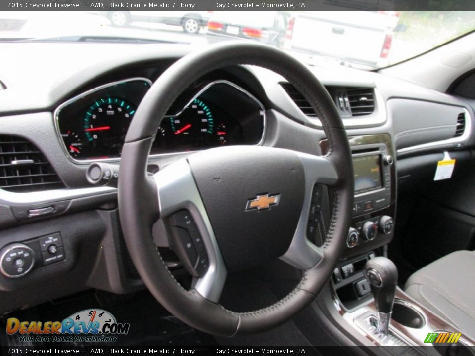 2015 Chevrolet Traverse LT AWD Black Granite Metallic / Ebony Photo #15