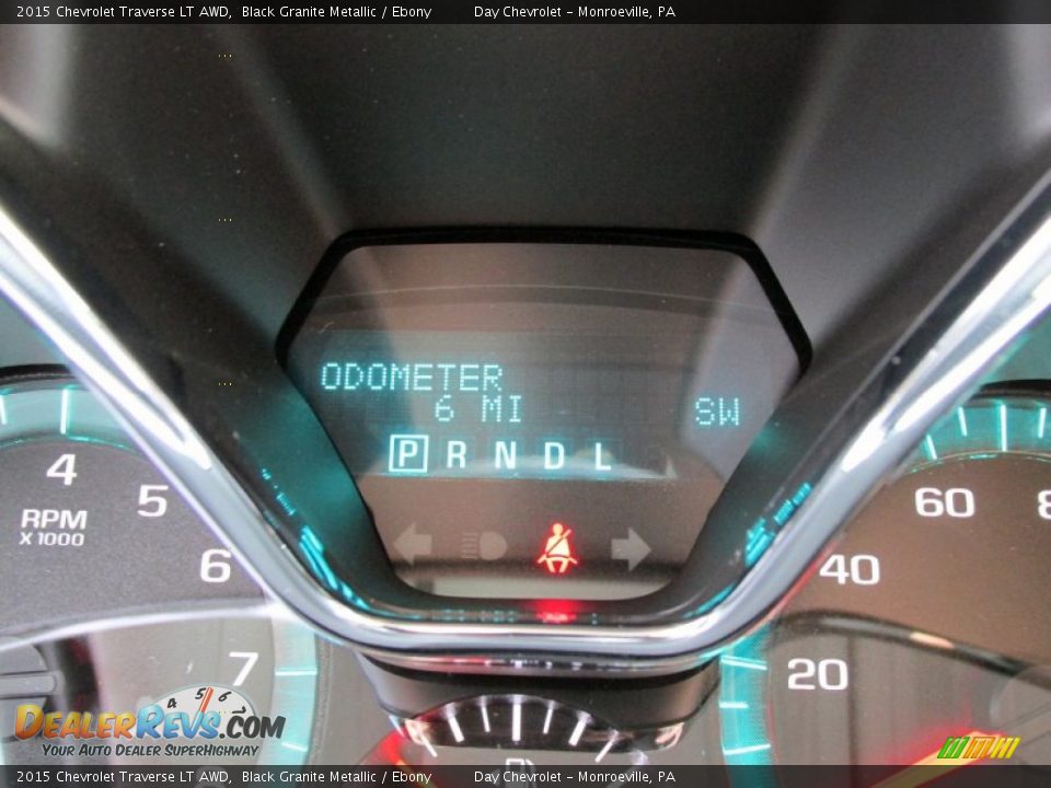 2015 Chevrolet Traverse LT AWD Black Granite Metallic / Ebony Photo #20