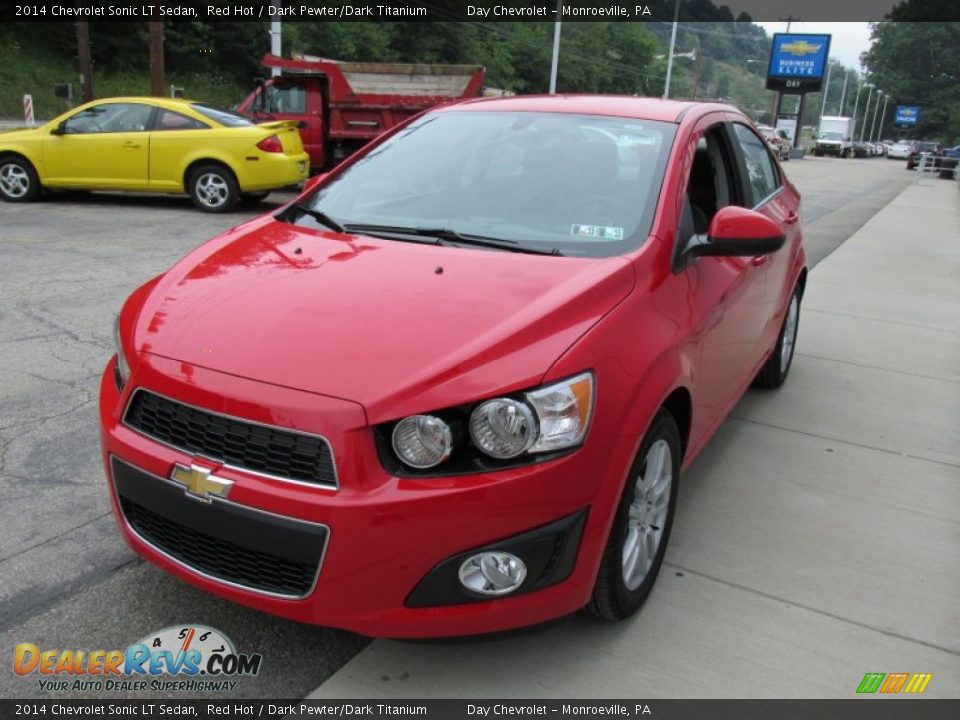 2014 Chevrolet Sonic LT Sedan Red Hot / Dark Pewter/Dark Titanium Photo #7