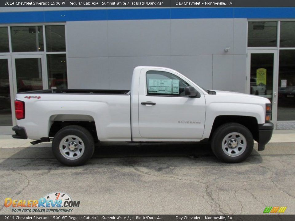 2014 Chevrolet Silverado 1500 WT Regular Cab 4x4 Summit White / Jet Black/Dark Ash Photo #2