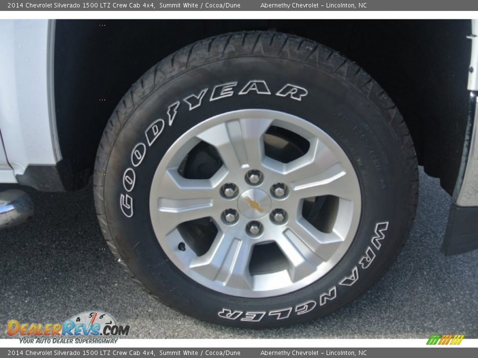 2014 Chevrolet Silverado 1500 LTZ Crew Cab 4x4 Summit White / Cocoa/Dune Photo #25