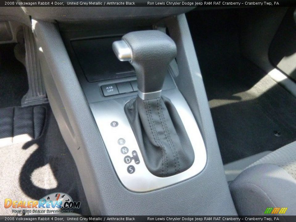 2008 Volkswagen Rabbit 4 Door United Grey Metallic / Anthracite Black Photo #17