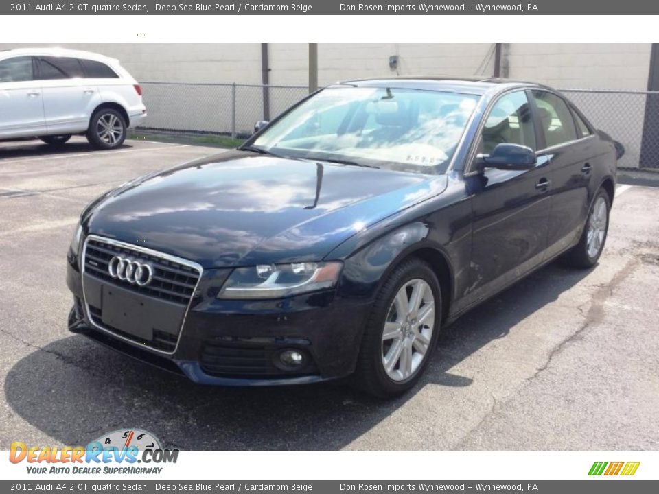 2011 Audi A4 2.0T quattro Sedan Deep Sea Blue Pearl / Cardamom Beige Photo #2