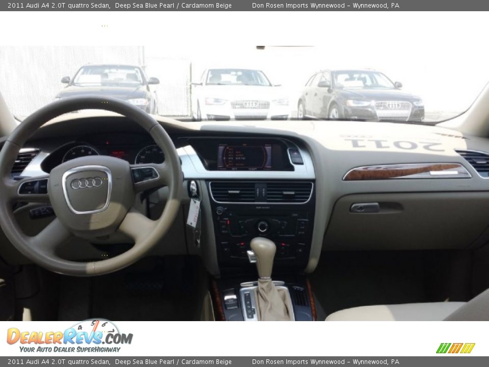 2011 Audi A4 2.0T quattro Sedan Deep Sea Blue Pearl / Cardamom Beige Photo #7