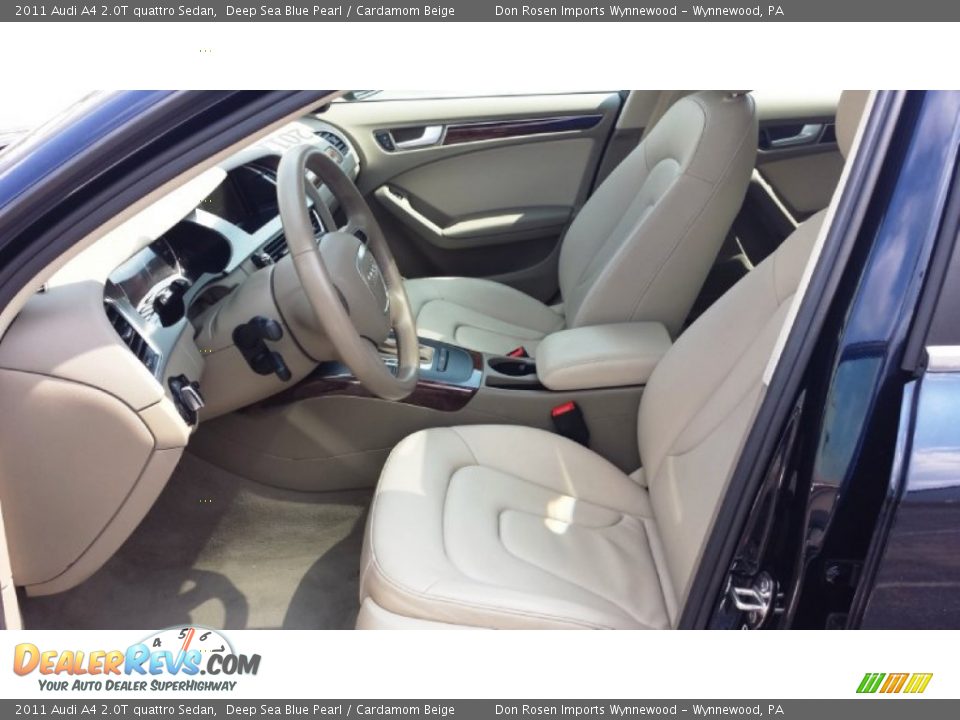 2011 Audi A4 2.0T quattro Sedan Deep Sea Blue Pearl / Cardamom Beige Photo #8