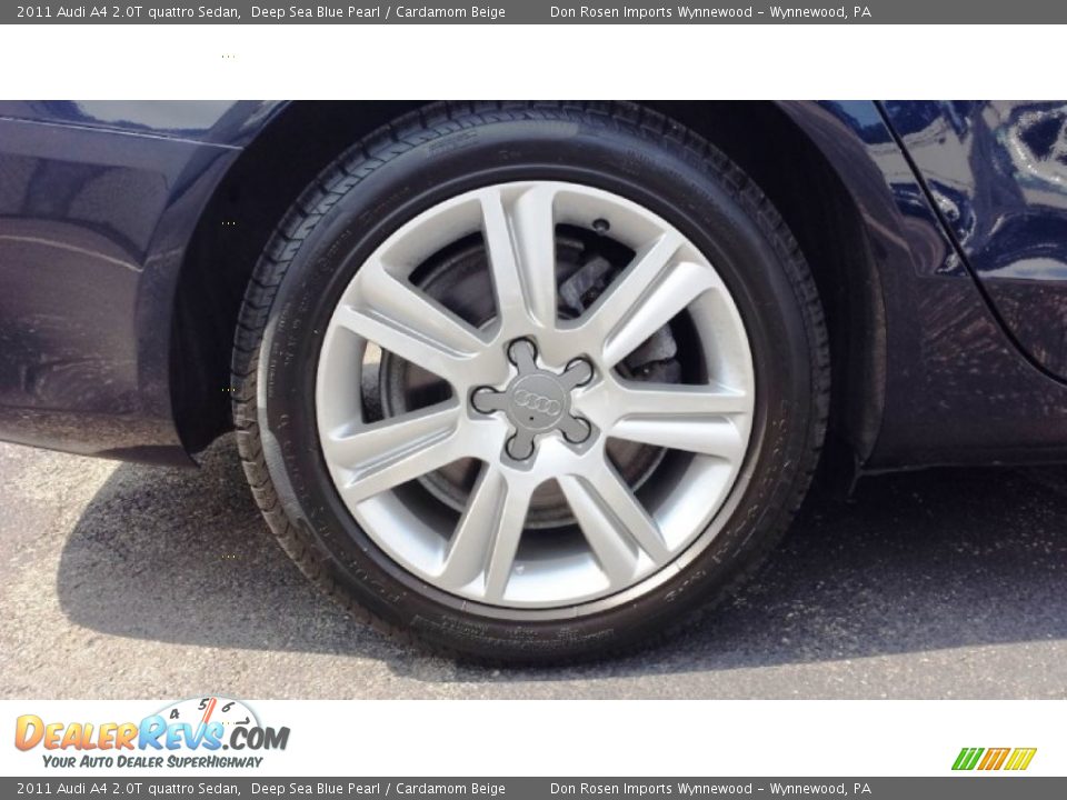 2011 Audi A4 2.0T quattro Sedan Deep Sea Blue Pearl / Cardamom Beige Photo #14