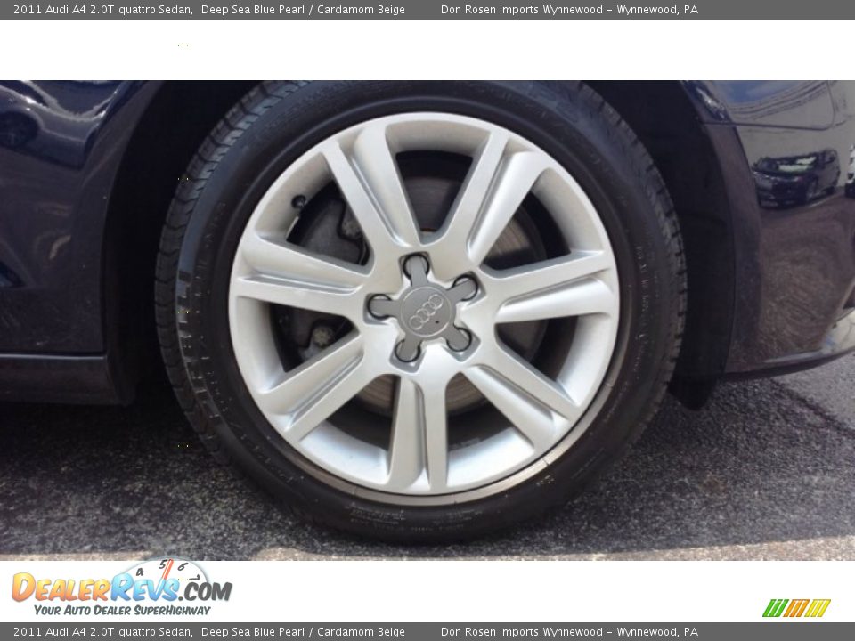 2011 Audi A4 2.0T quattro Sedan Deep Sea Blue Pearl / Cardamom Beige Photo #15