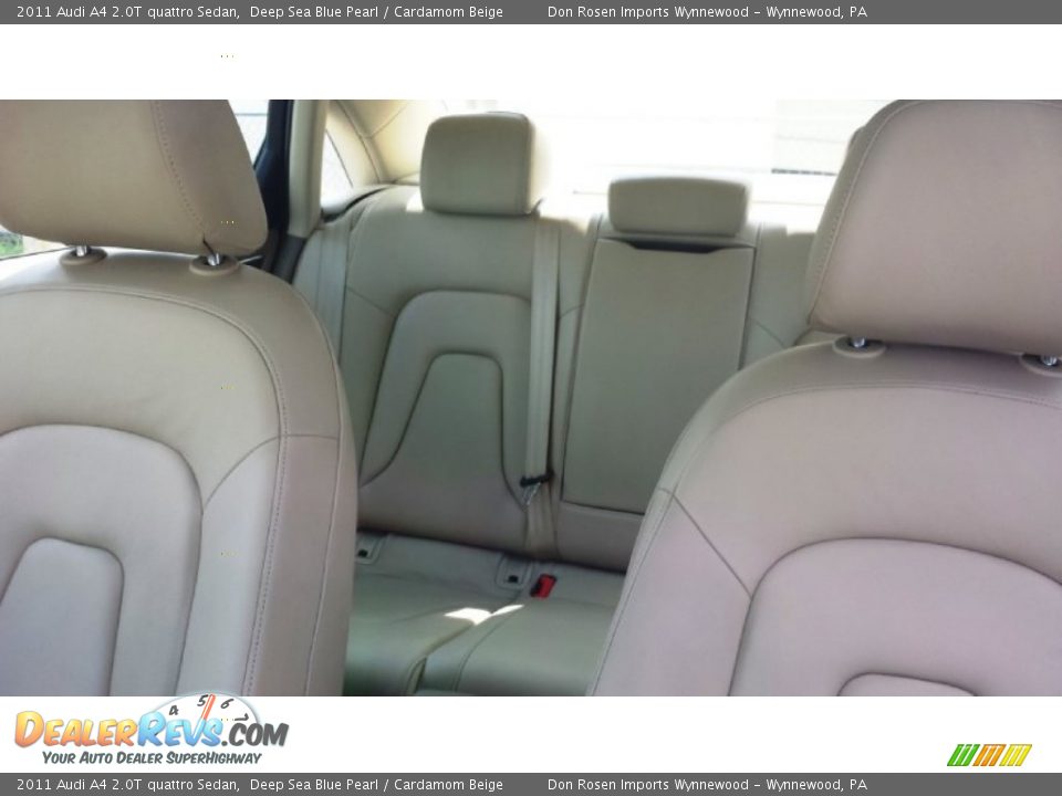 2011 Audi A4 2.0T quattro Sedan Deep Sea Blue Pearl / Cardamom Beige Photo #17