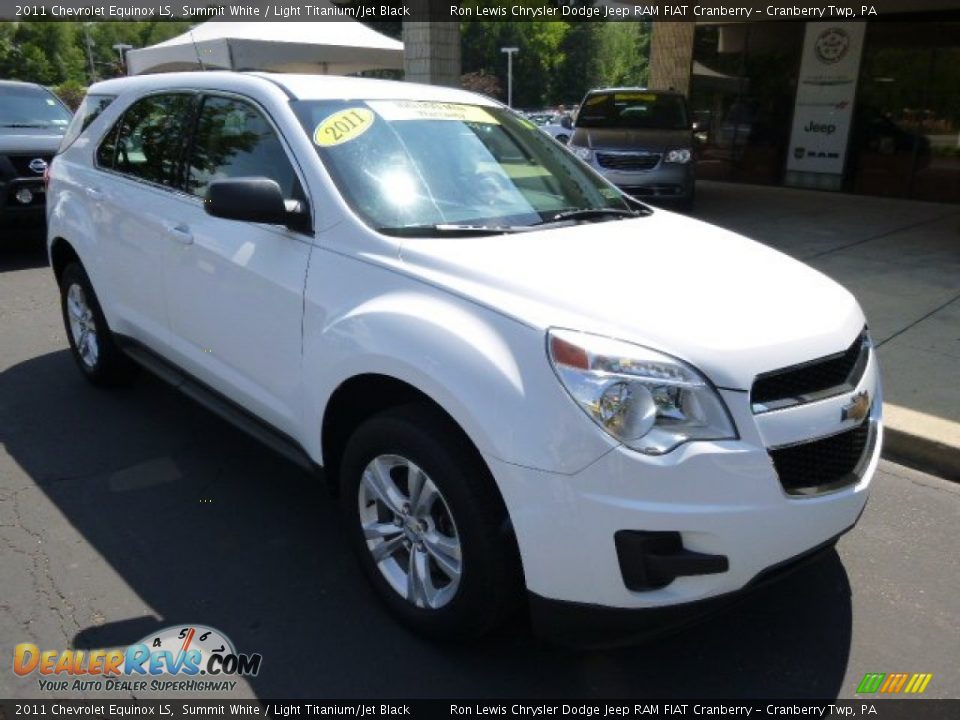 2011 Chevrolet Equinox LS Summit White / Light Titanium/Jet Black Photo #2