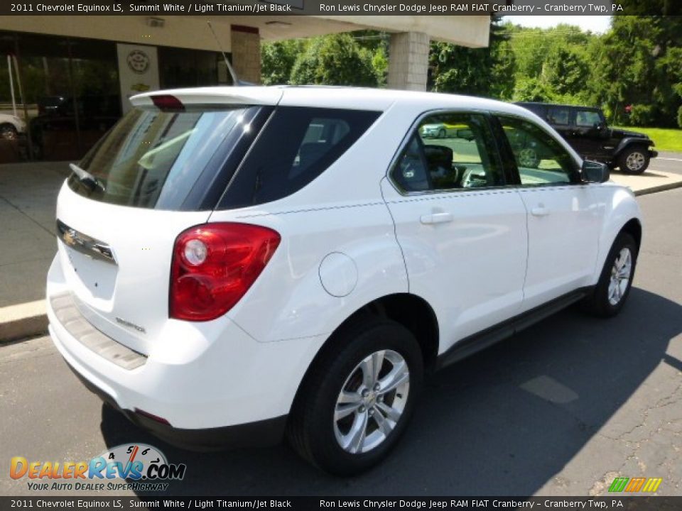 2011 Chevrolet Equinox LS Summit White / Light Titanium/Jet Black Photo #8