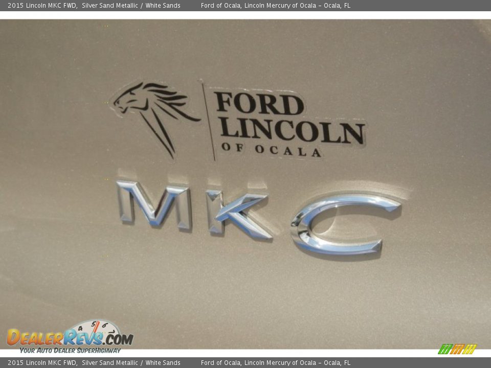 2015 Lincoln MKC FWD Silver Sand Metallic / White Sands Photo #4
