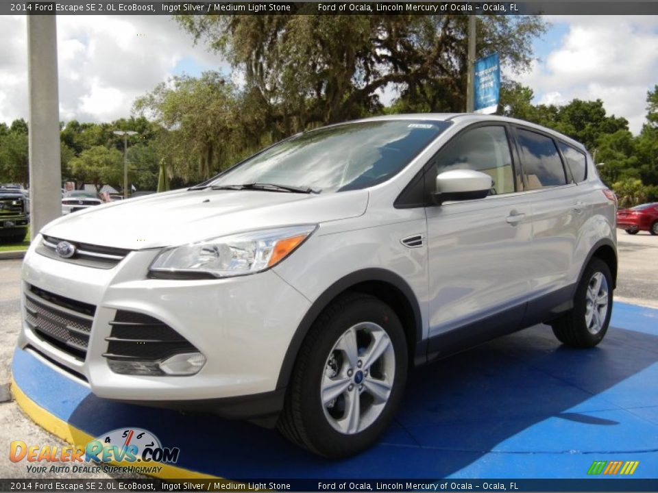 2014 Ford Escape SE 2.0L EcoBoost Ingot Silver / Medium Light Stone Photo #1