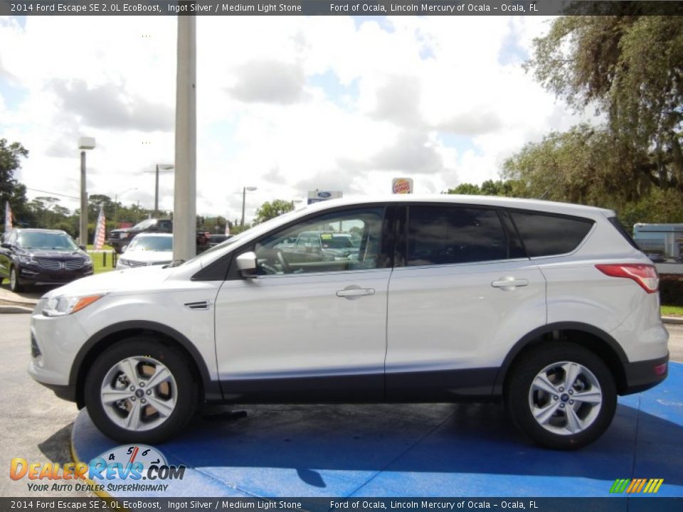 2014 Ford Escape SE 2.0L EcoBoost Ingot Silver / Medium Light Stone Photo #2