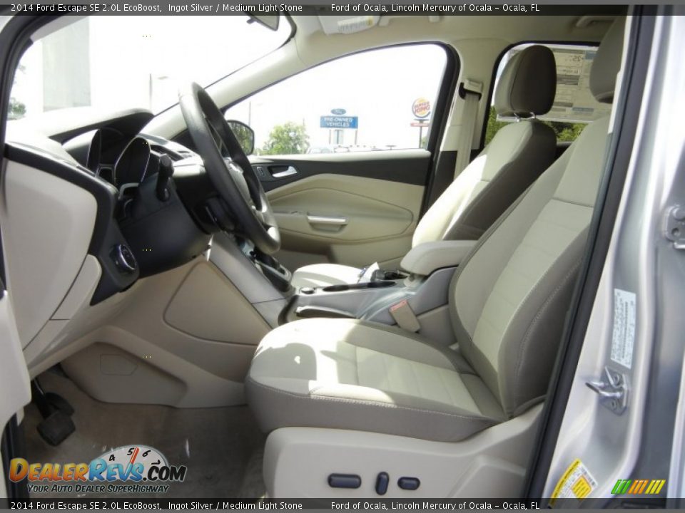 2014 Ford Escape SE 2.0L EcoBoost Ingot Silver / Medium Light Stone Photo #6