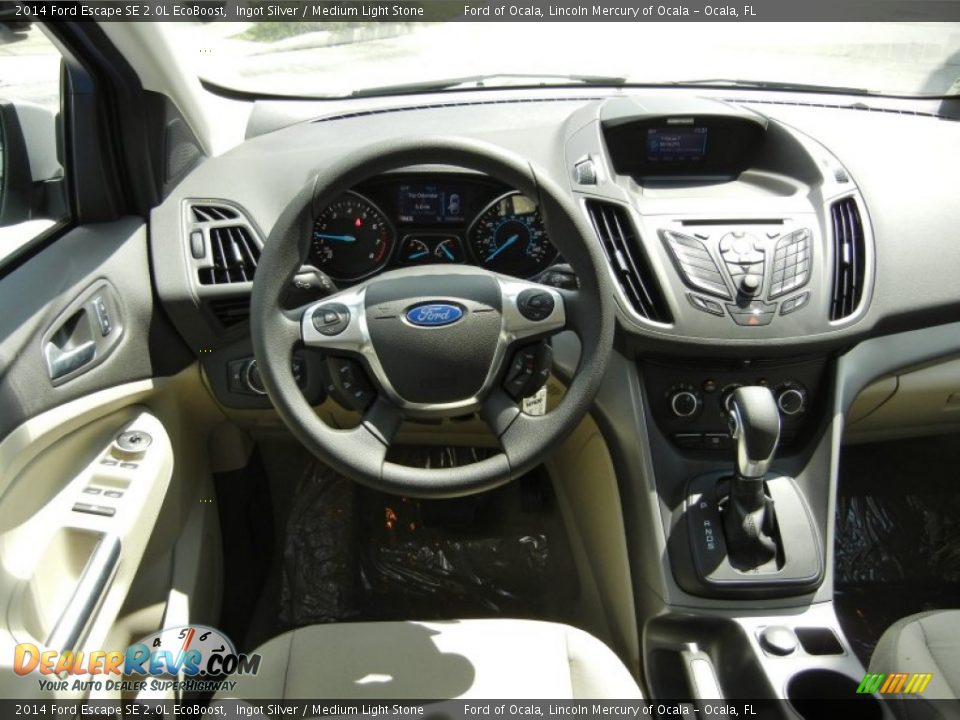 2014 Ford Escape SE 2.0L EcoBoost Ingot Silver / Medium Light Stone Photo #8