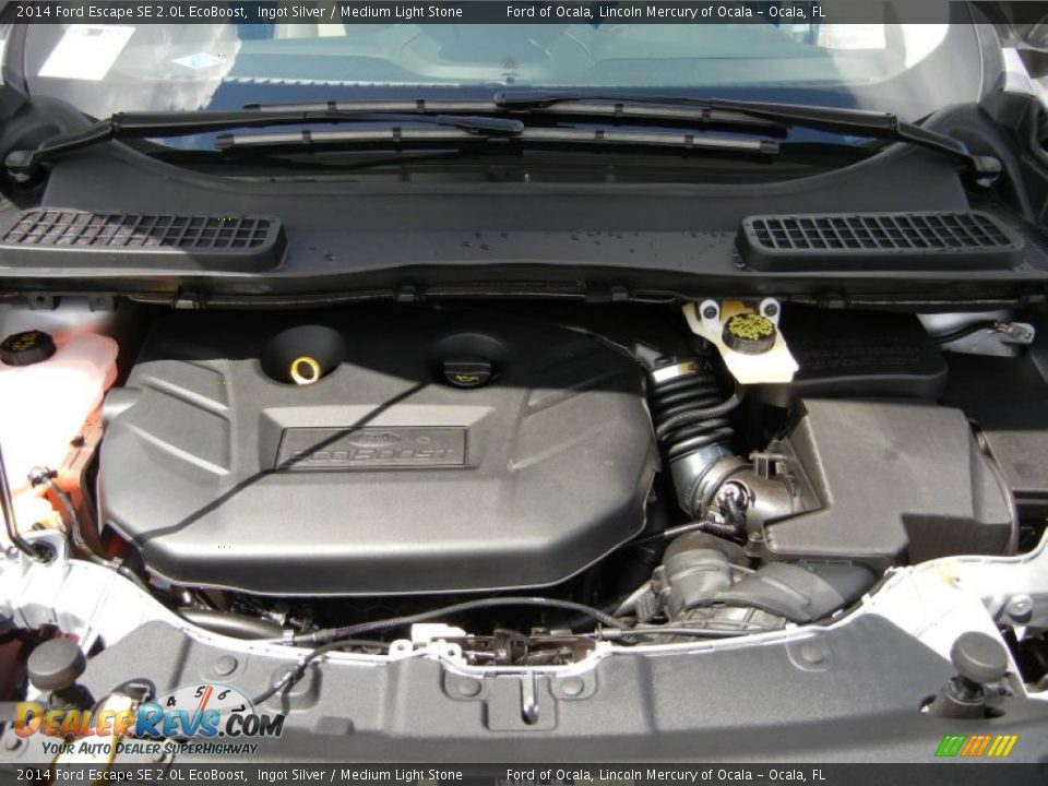 2014 Ford Escape SE 2.0L EcoBoost Ingot Silver / Medium Light Stone Photo #11