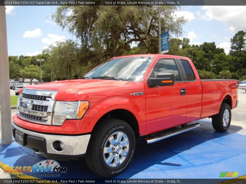 2014 Ford F150 XLT SuperCab 4x4 Race Red / Pale Adobe Photo #1