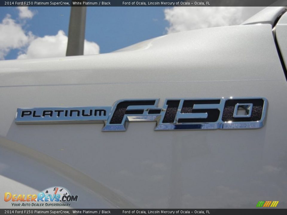 2014 Ford F150 Platinum SuperCrew White Platinum / Black Photo #5