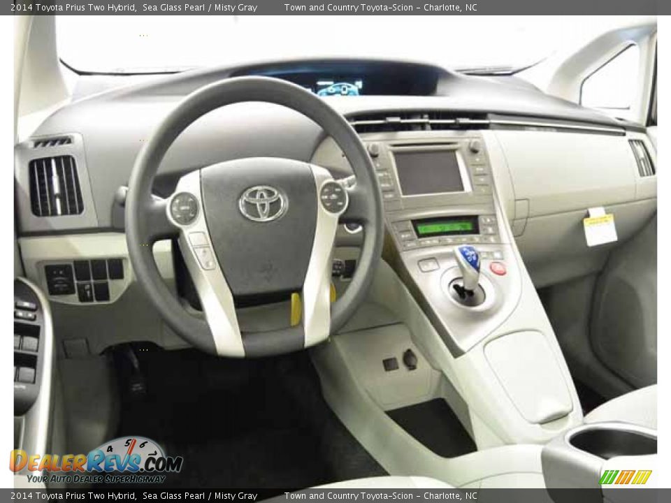 2014 Toyota Prius Two Hybrid Sea Glass Pearl / Misty Gray Photo #6