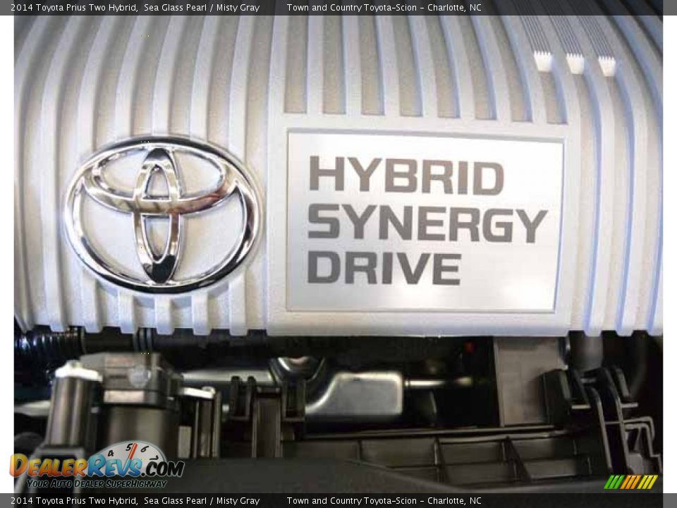 2014 Toyota Prius Two Hybrid Sea Glass Pearl / Misty Gray Photo #35