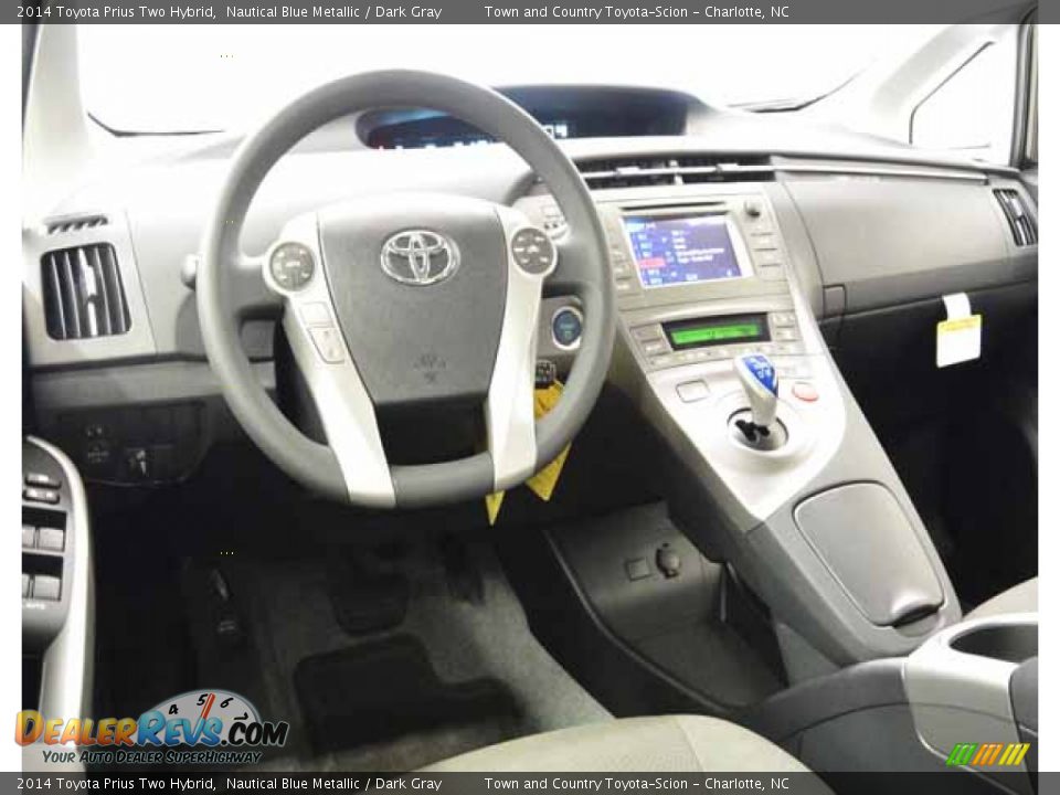 2014 Toyota Prius Two Hybrid Nautical Blue Metallic / Dark Gray Photo #6
