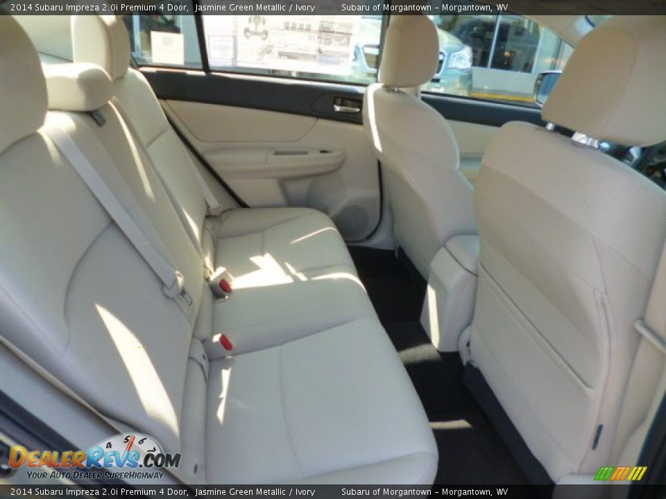 2014 Subaru Impreza 2.0i Premium 4 Door Jasmine Green Metallic / Ivory Photo #11