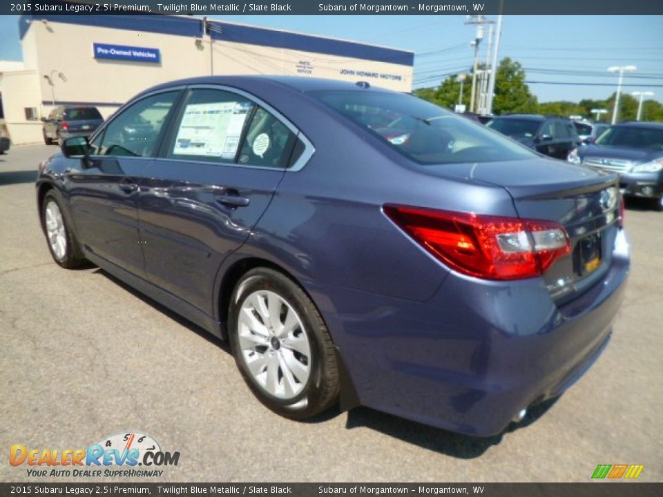 2015 Subaru Legacy 2.5i Premium Twilight Blue Metallic / Slate Black Photo #5