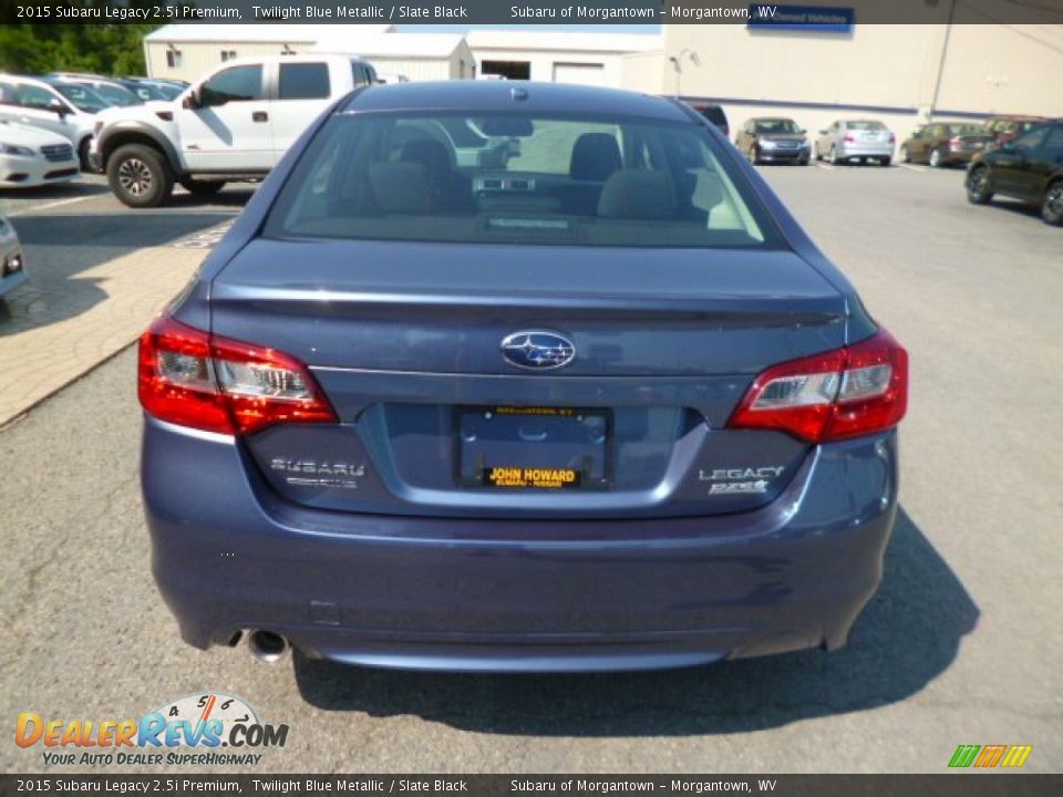 2015 Subaru Legacy 2.5i Premium Twilight Blue Metallic / Slate Black Photo #6