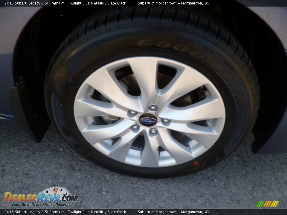 2015 Subaru Legacy 2.5i Premium Twilight Blue Metallic / Slate Black Photo #9