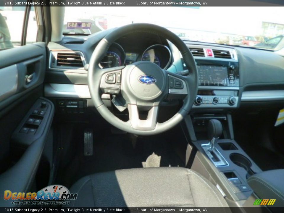 2015 Subaru Legacy 2.5i Premium Twilight Blue Metallic / Slate Black Photo #13