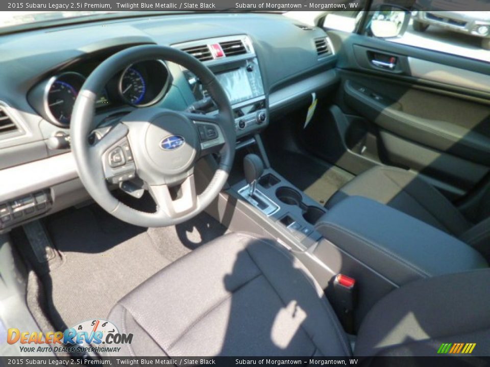 2015 Subaru Legacy 2.5i Premium Twilight Blue Metallic / Slate Black Photo #15