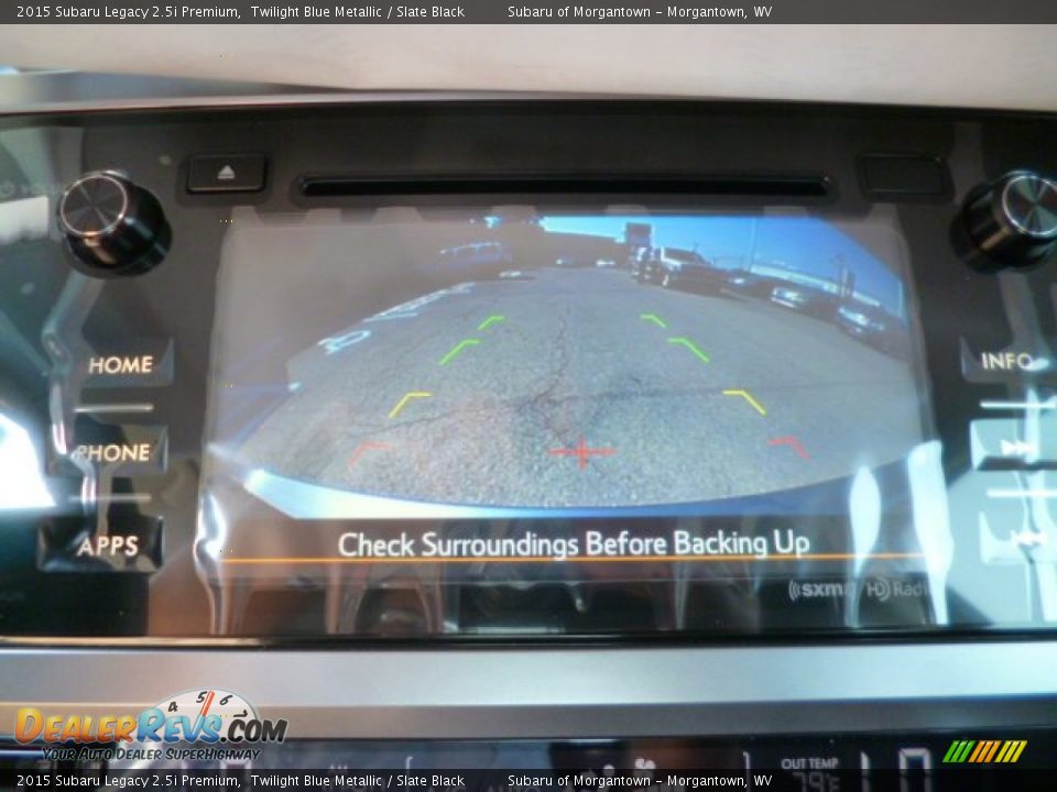 2015 Subaru Legacy 2.5i Premium Twilight Blue Metallic / Slate Black Photo #18