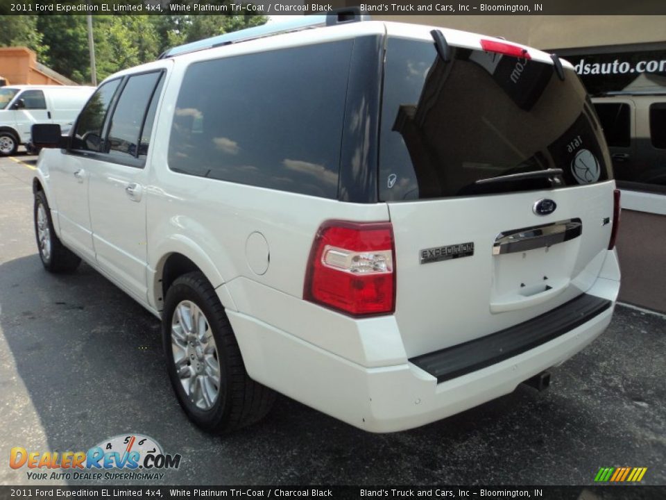 2011 Ford Expedition EL Limited 4x4 White Platinum Tri-Coat / Charcoal Black Photo #2