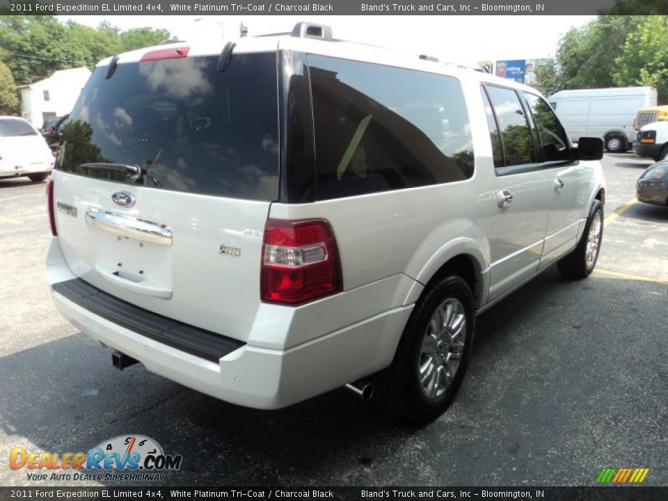 2011 Ford Expedition EL Limited 4x4 White Platinum Tri-Coat / Charcoal Black Photo #3
