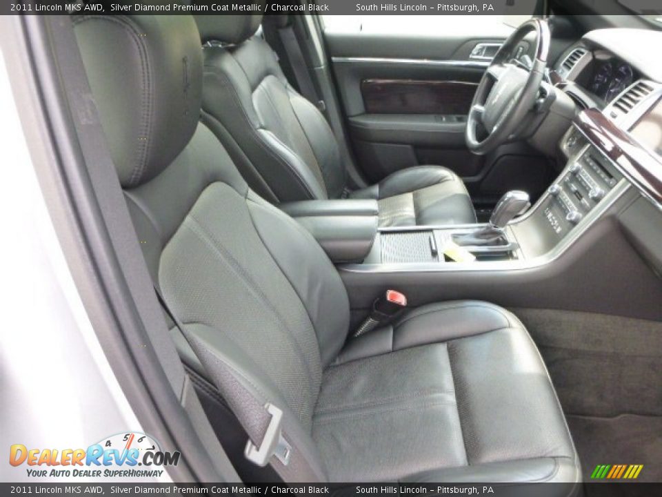 2011 Lincoln MKS AWD Silver Diamond Premium Coat Metallic / Charcoal Black Photo #10