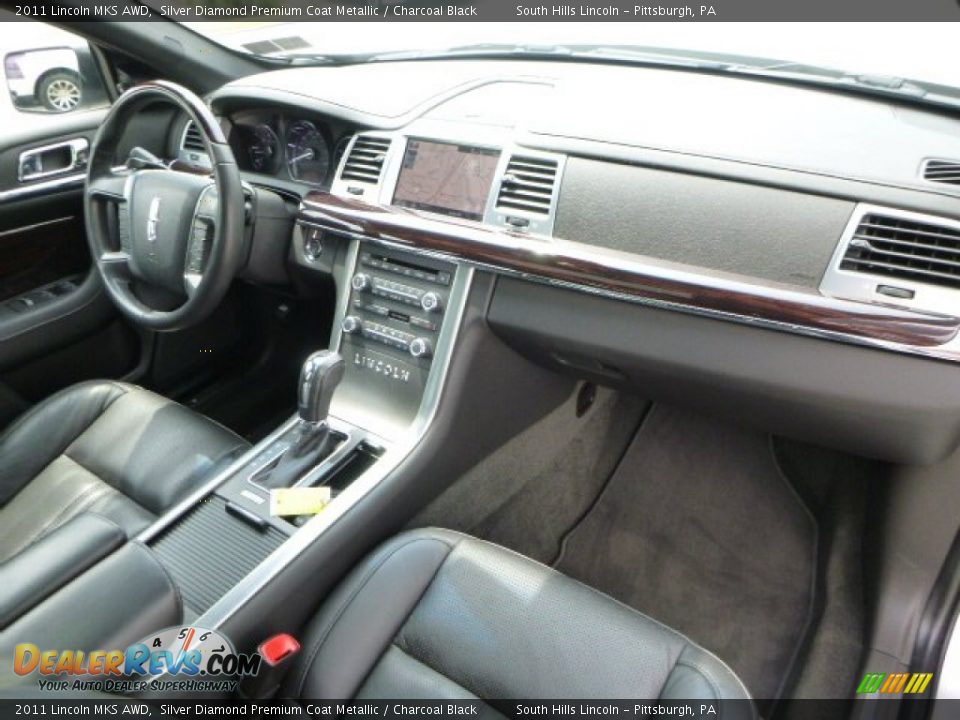 2011 Lincoln MKS AWD Silver Diamond Premium Coat Metallic / Charcoal Black Photo #11