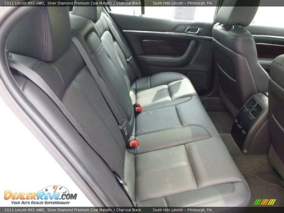 2011 Lincoln MKS AWD Silver Diamond Premium Coat Metallic / Charcoal Black Photo #14