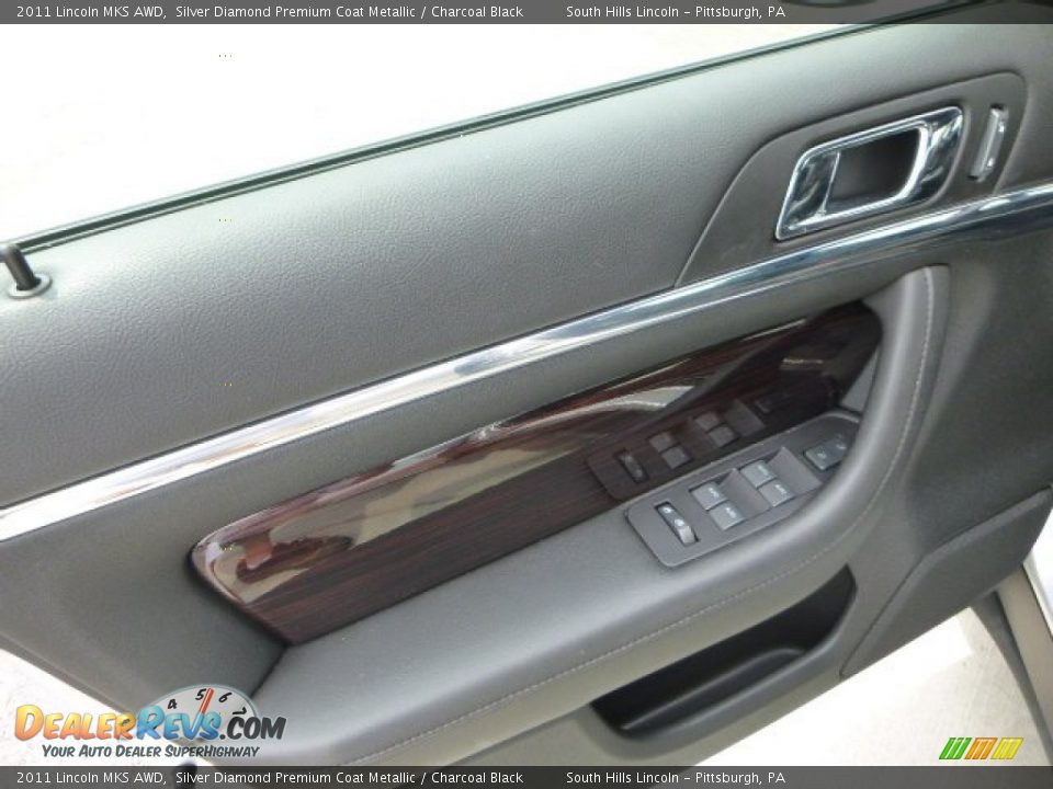 2011 Lincoln MKS AWD Silver Diamond Premium Coat Metallic / Charcoal Black Photo #19