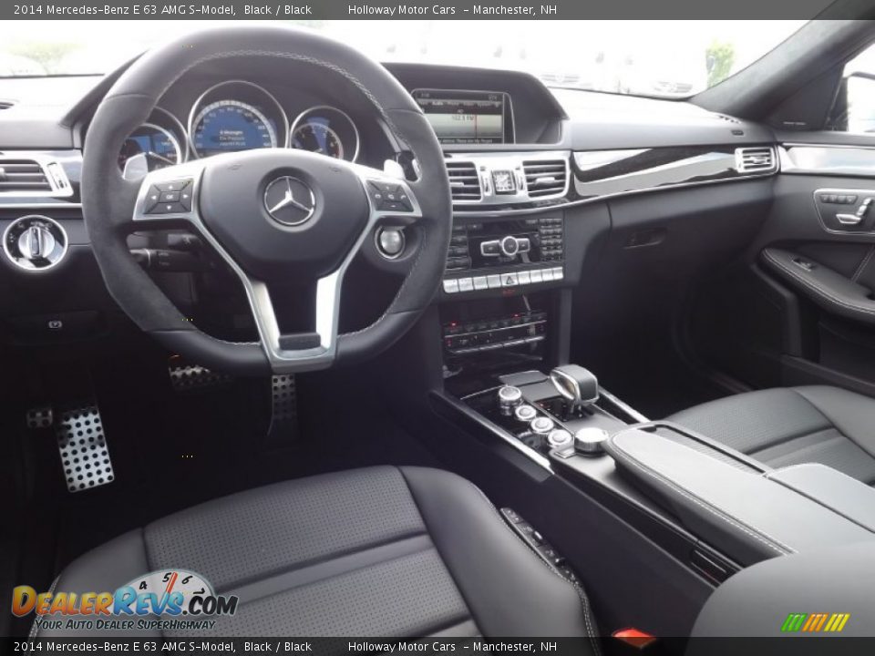 Black Interior - 2014 Mercedes-Benz E 63 AMG S-Model Photo #8